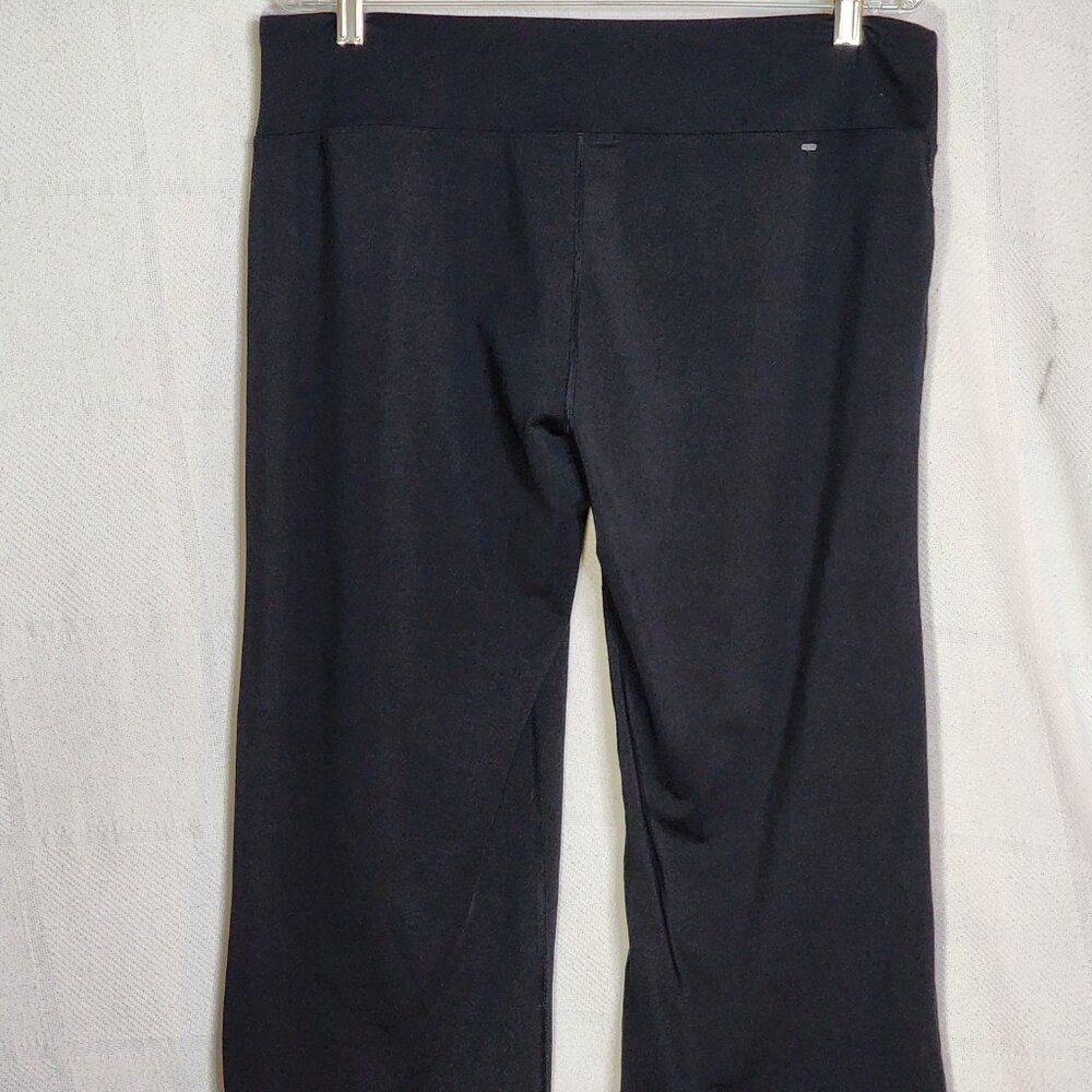 Sport-Tek Ladies NRG Polyester Spandex Black Wide Leg Stretch Fitness Pant Sz XL - Picture 11 of 16